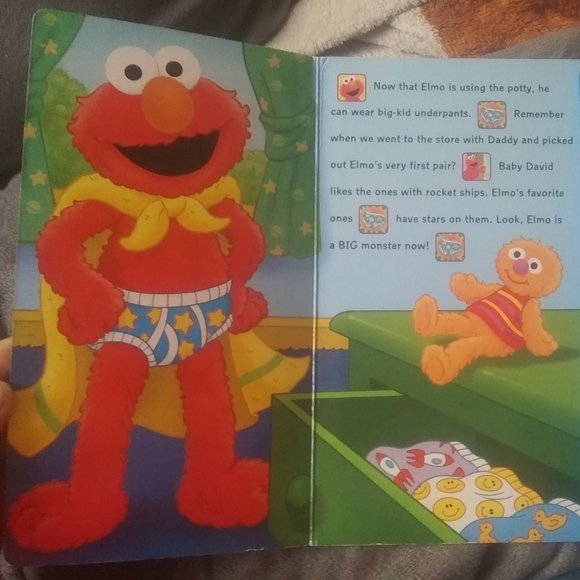 POTTY TIME WITH ELMO" POTTY TRAINING BOOK WITH SOUND - Picture 13 of 16